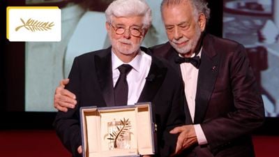 "Félicitations cher George" : 57 ans après leur rencontre, Francis Ford Coppola remet une Palme d'or d'honneur au créateur de Star Wars