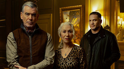 image de la news "Sans Tom, nous n'aurions pas MobLand" : Pierce Brosnan et Helen Mirren dénoncent les rumeurs de tournage contre Tom Hardy