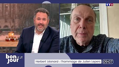 image de la news "Il m'avait appelé", Julien Lepers révèle ses derniers mots échangés avec Herbert Léonard dans Bonjour ! la Matinale TF1