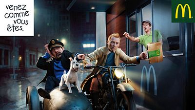 image de la news Quand McDo s'affiche avec Tintin, Lara Croft et "Taxi"... [PHOTOS]
