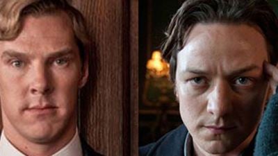 Benedict Cumberbatch en Julian Assange face à James McAvoy