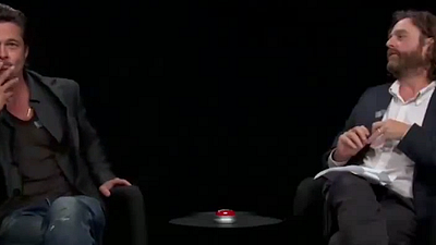 image de la news Brad Pitt : Zach Galifianakis lui fait vivre un enfer... entre deux fougères !