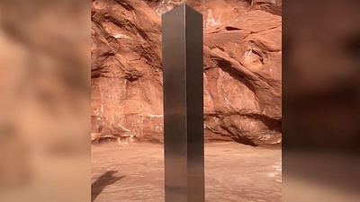 image de la news 2001 l'odyssée de l'espace : un mystérieux monolithe semblable à celui du film découvert dans un désert !