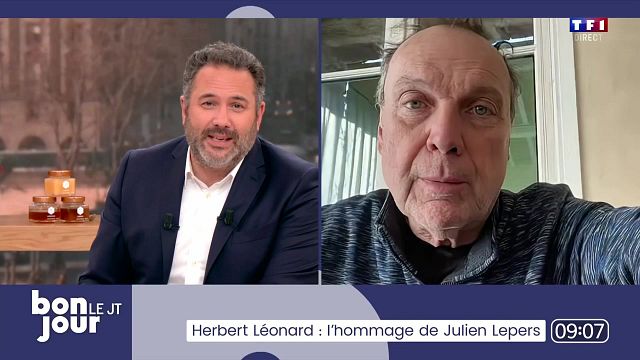 image de la news "Il m'avait appelé", Julien Lepers révèle ses derniers mots échangés avec Herbert Léonard dans Bonjour ! la Matinale TF1