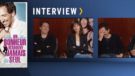 "Un bonheur n'arrive jamais seul" : interview-quiz avec Sophie Marceau et Gad Elmaleh ! [SORTIE DVD]