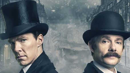 image de la news Sherlock et Watson prennent la pose sur les photos de l'épisode spécial