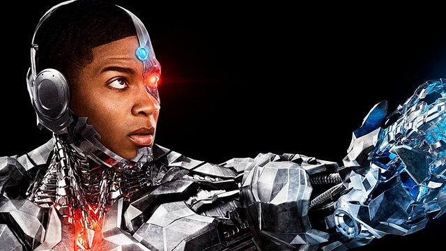 Justice League : Cyborg est prêt au combat sur l'affiche-personnage animée