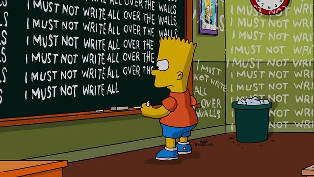 image de la news Les Simpson : les meilleures phrases de Bart au tableau