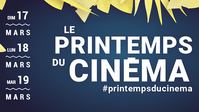image de la news Le Printemps du cinéma 2019 : 4€ la séance du 17 au 19 mars