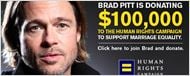 Brad Pitt s’engage en faveur du mariage homosexuel 