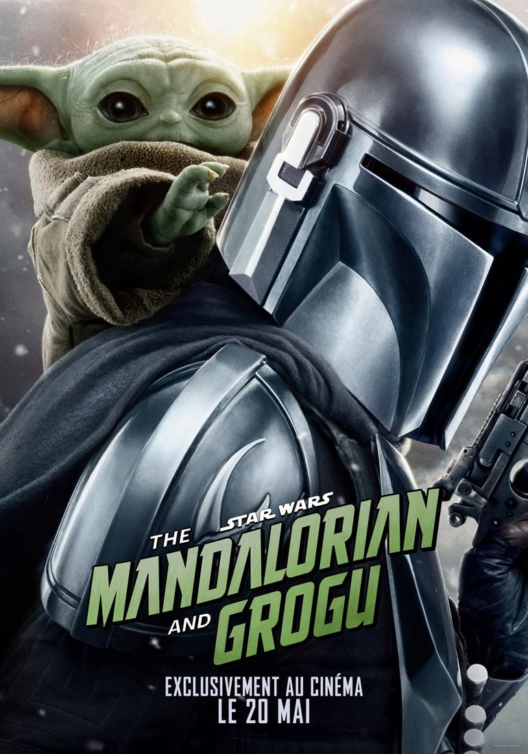 affiche STAR WARS : THE MANDALORIAN AND GROGU