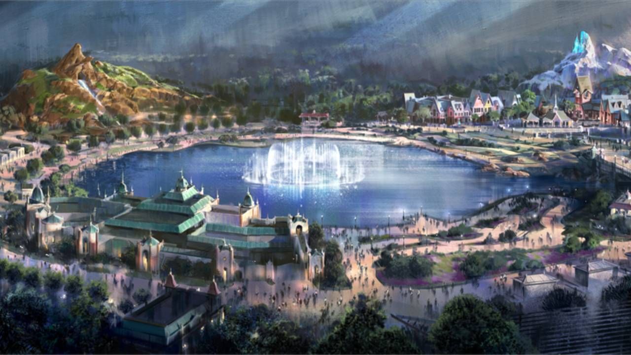 Concept art des mondes Roi Lion et Reine des neiges