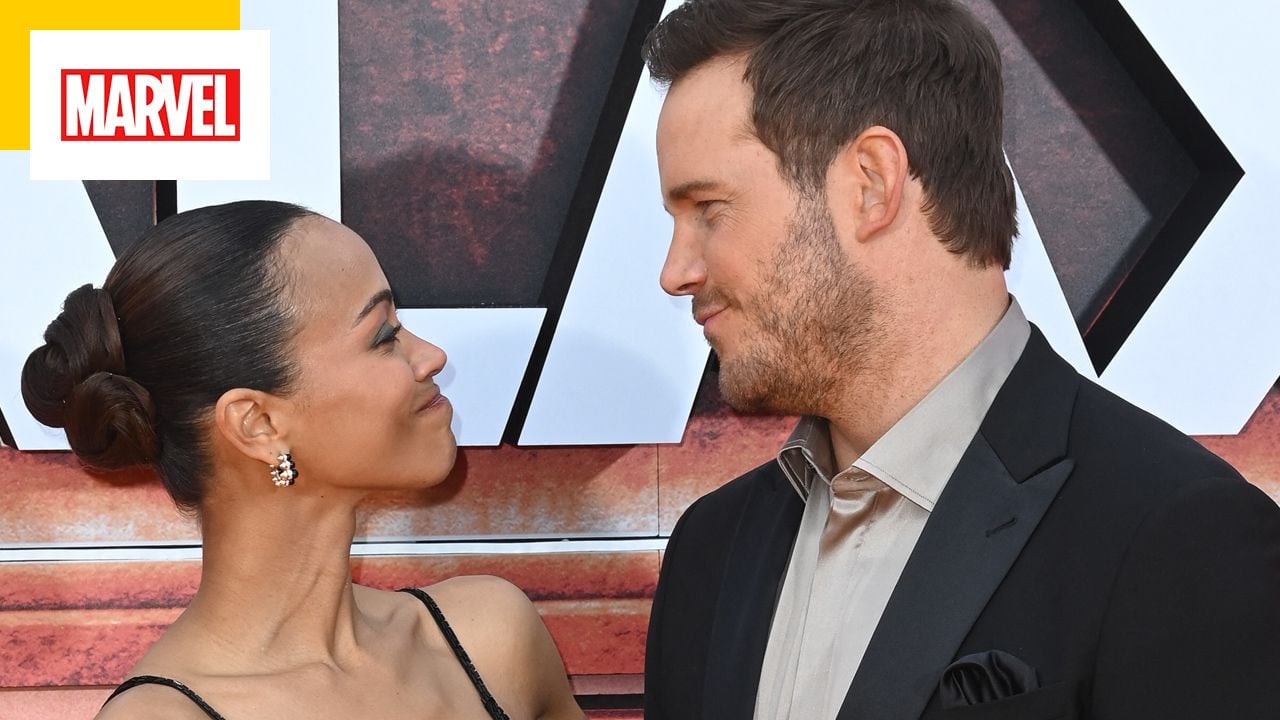 Chris Pratt, Zoe Saldana à Paris pour l'avant-première du film des Gardiens  de la Galaxie 3 - Voici