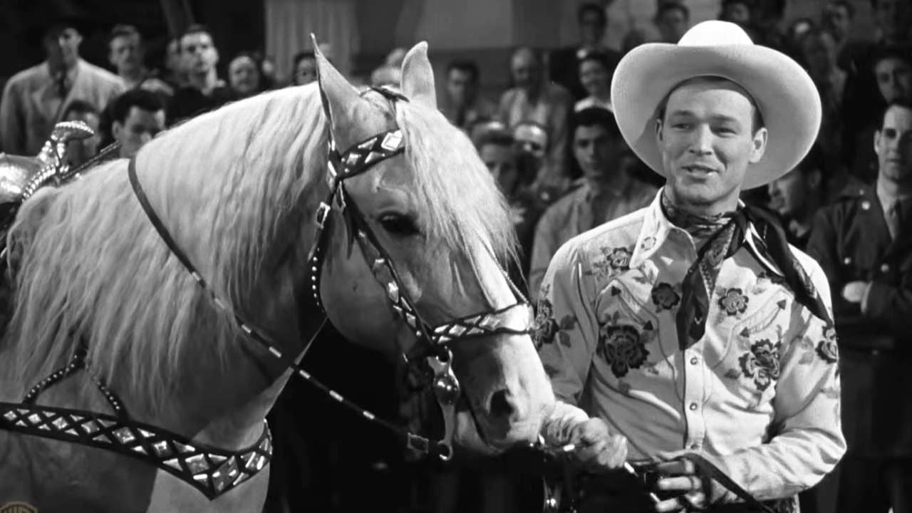 Roy Rogers et son cheval Trigger en 1944