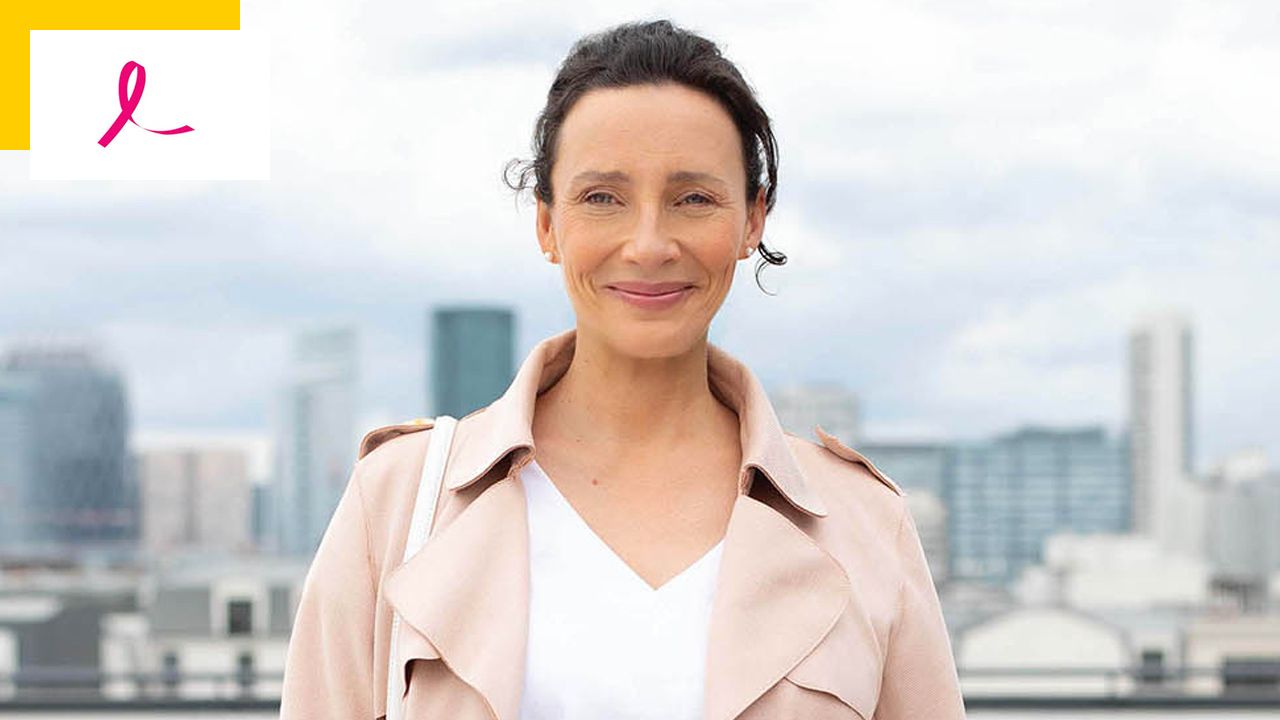 Pink October: The actress from Plus belle la vie donates to the 2023 campaign for breast cancer research.