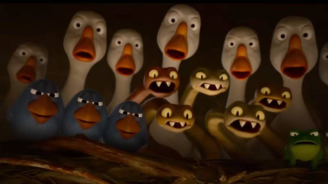 Os pássaros engraçados (em azul)