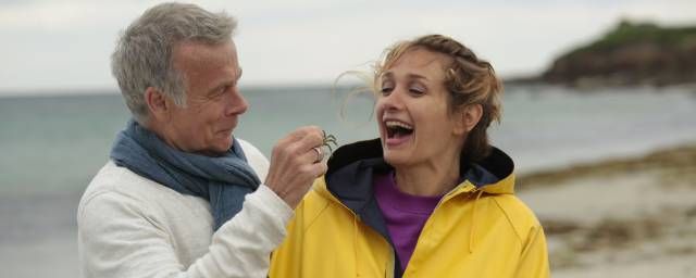 Franck Dubosc et Caroline Anglade dans Plancha