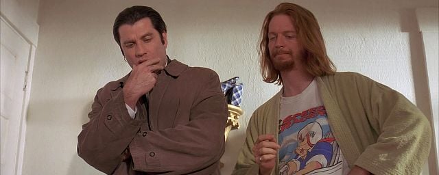 John Travolta et Eric Stoltz dans “Pulp Fiction”