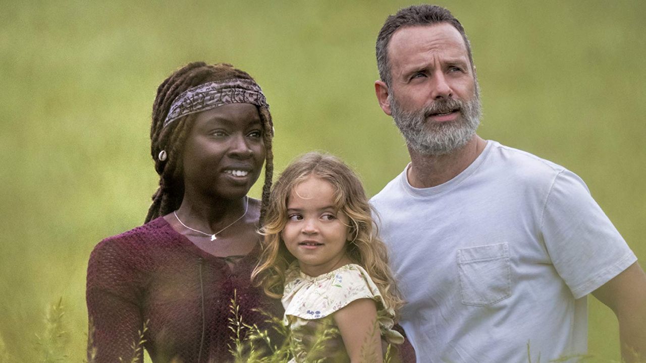 Rick Grimes et Michonne dans la série 
