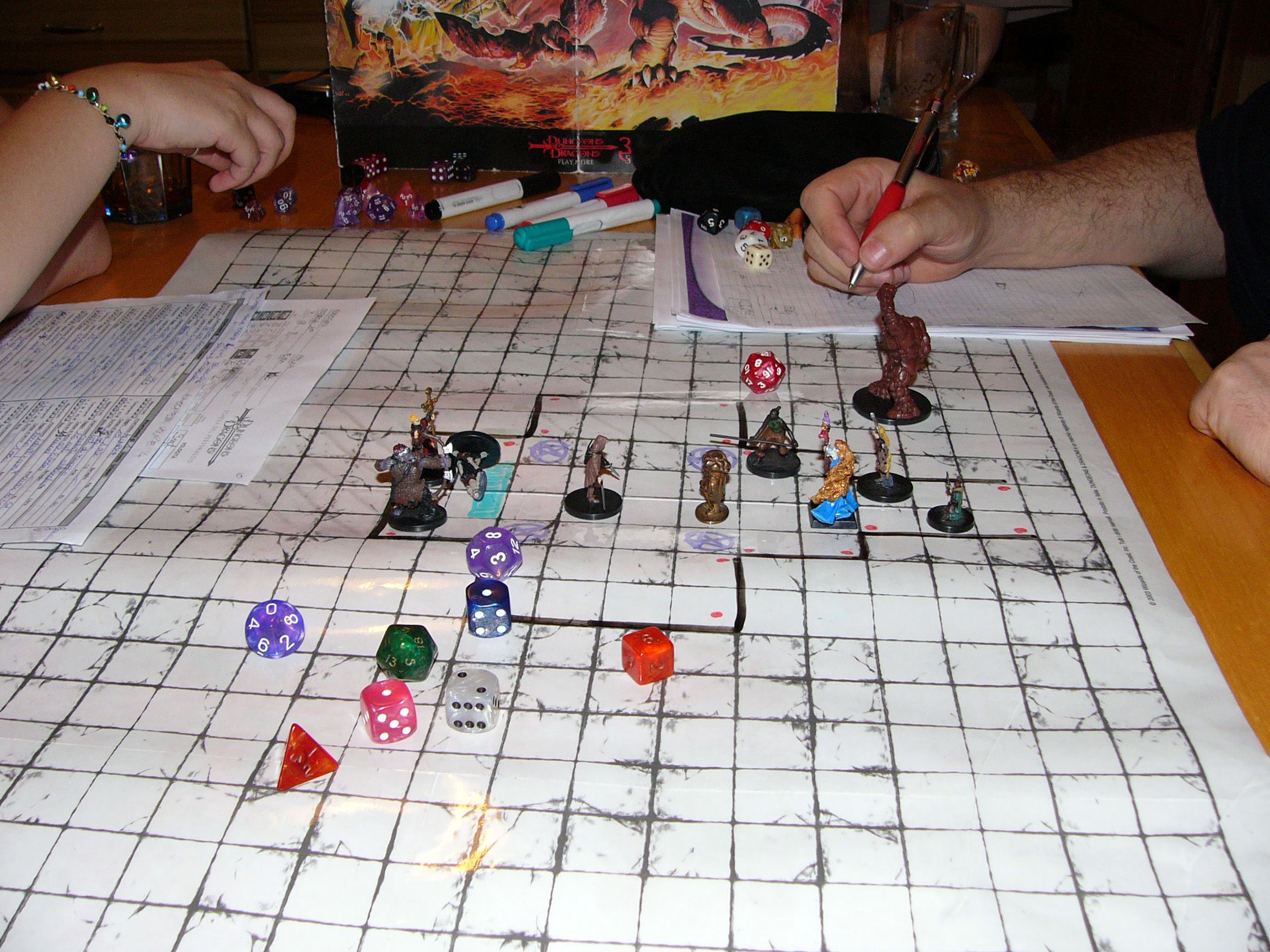 partie classique typique de Donjons et Dragons