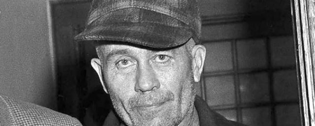 Ed Gein, lorsqu'il est arrêté en 1957