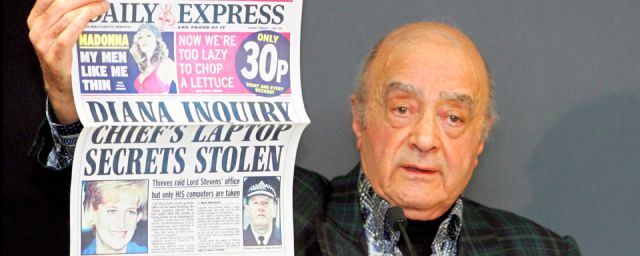 Conférence de presse tenue par Mohamed Al-Fayed en 2006. 