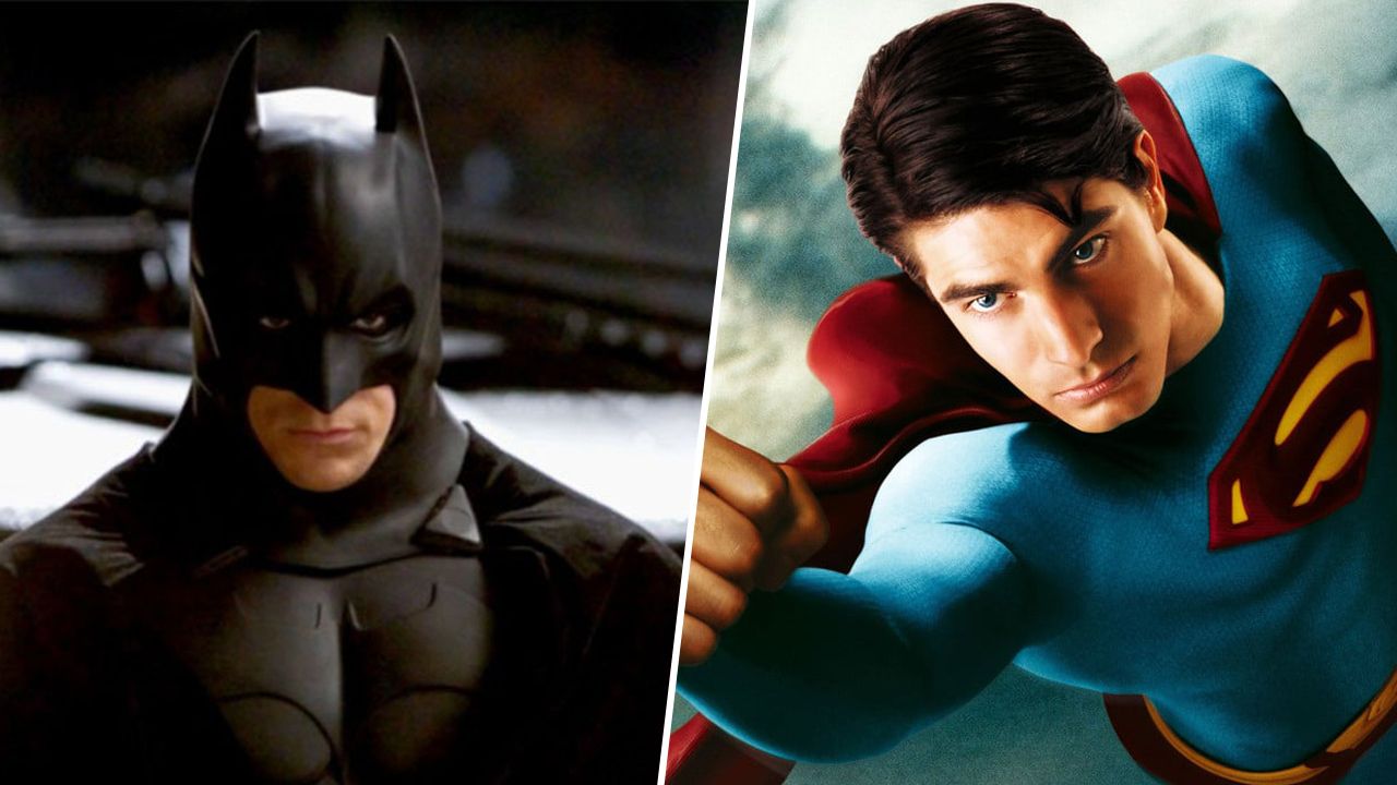 Christian Bale et Brandon Routh