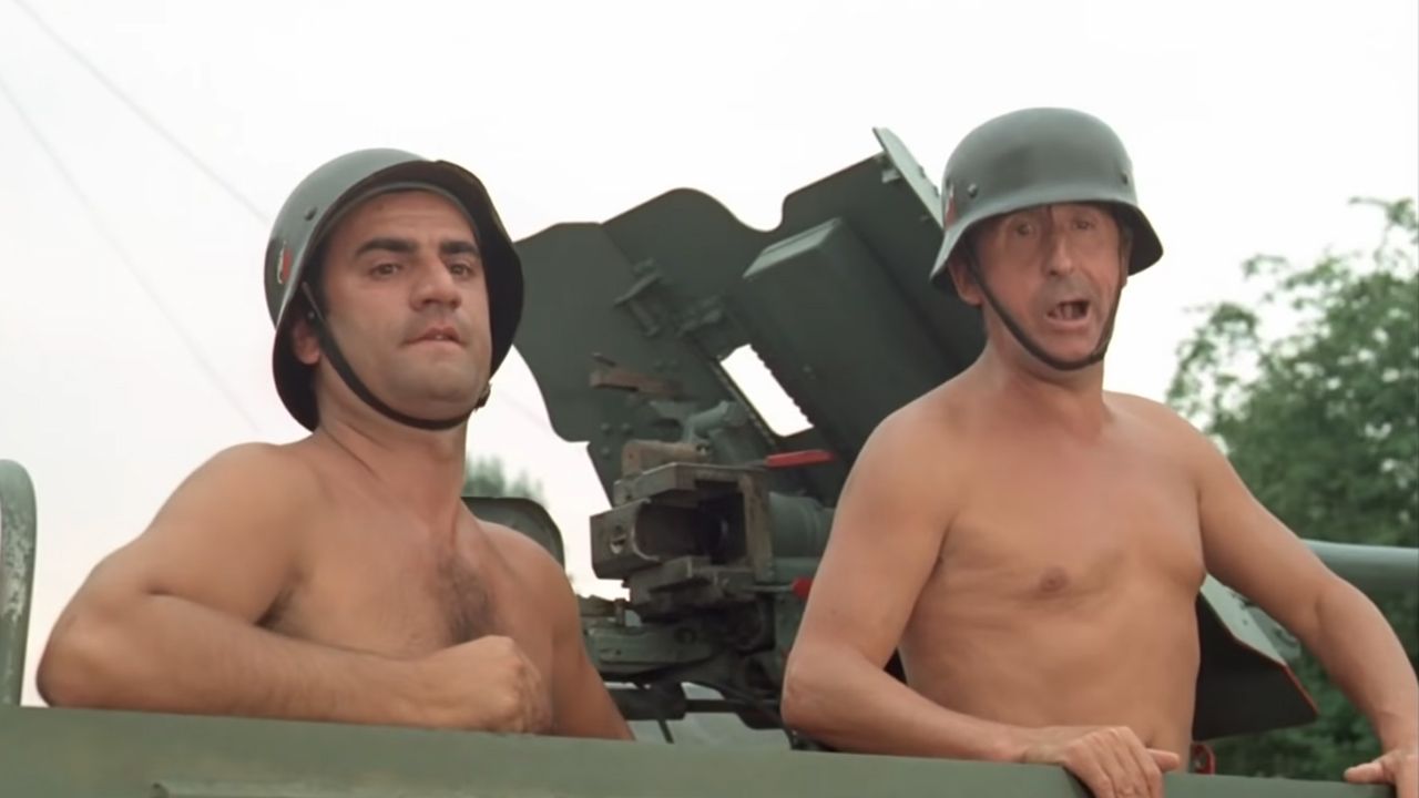 Aldo Maccione (Tassin) et Jean Lefebvre (Pithivier)