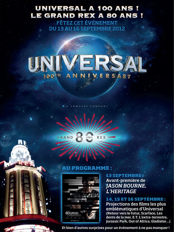 100 ans Universal - Pass 4 jours streaming fr