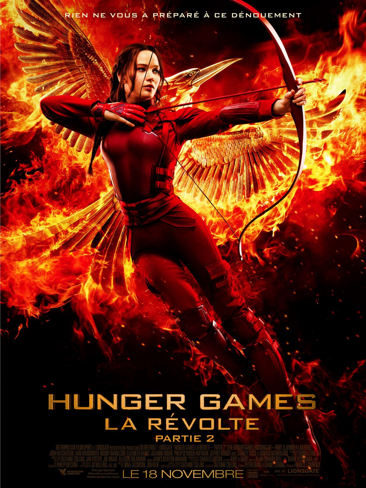 Hunger Games La Révolte Partie 2 dévoile son affiche définitive ! Actus Ciné AlloCiné