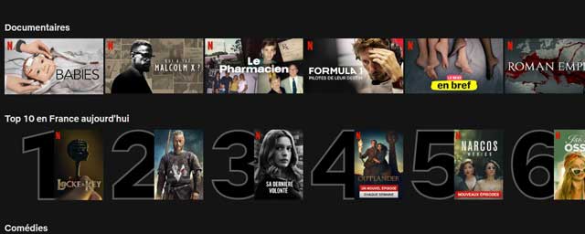 Nouveau sur Netflix  un top  10 quotidien des films et 