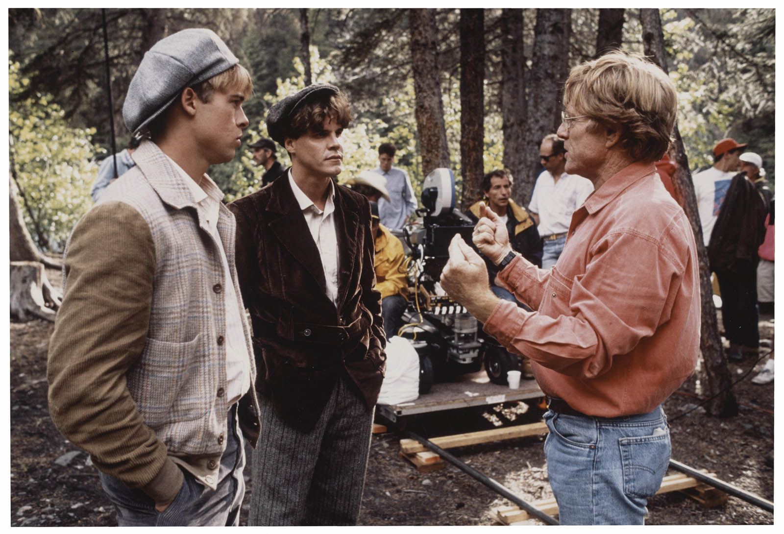Robert Redford Et Brad Pitt Film Photo de Robert Redford - Et au milieu coule une rivière : Photo Brad