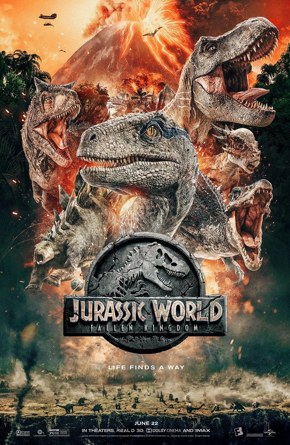 Affiche du film Jurassic World: Fallen Kingdom - Affiche 3 sur 8 - AlloCiné