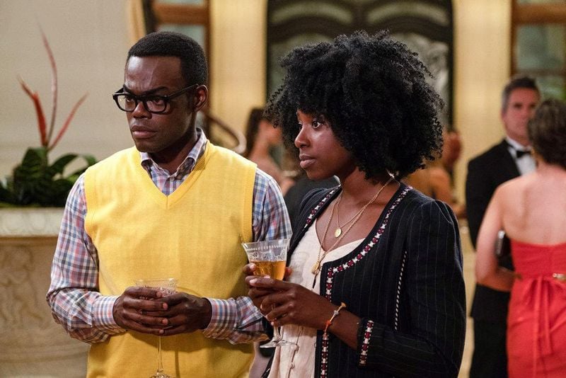 Films Et Séries Tv Avec William Jackson Harper The Good Place : Photo Kirby Howell-Baptiste, William Jackson Harper