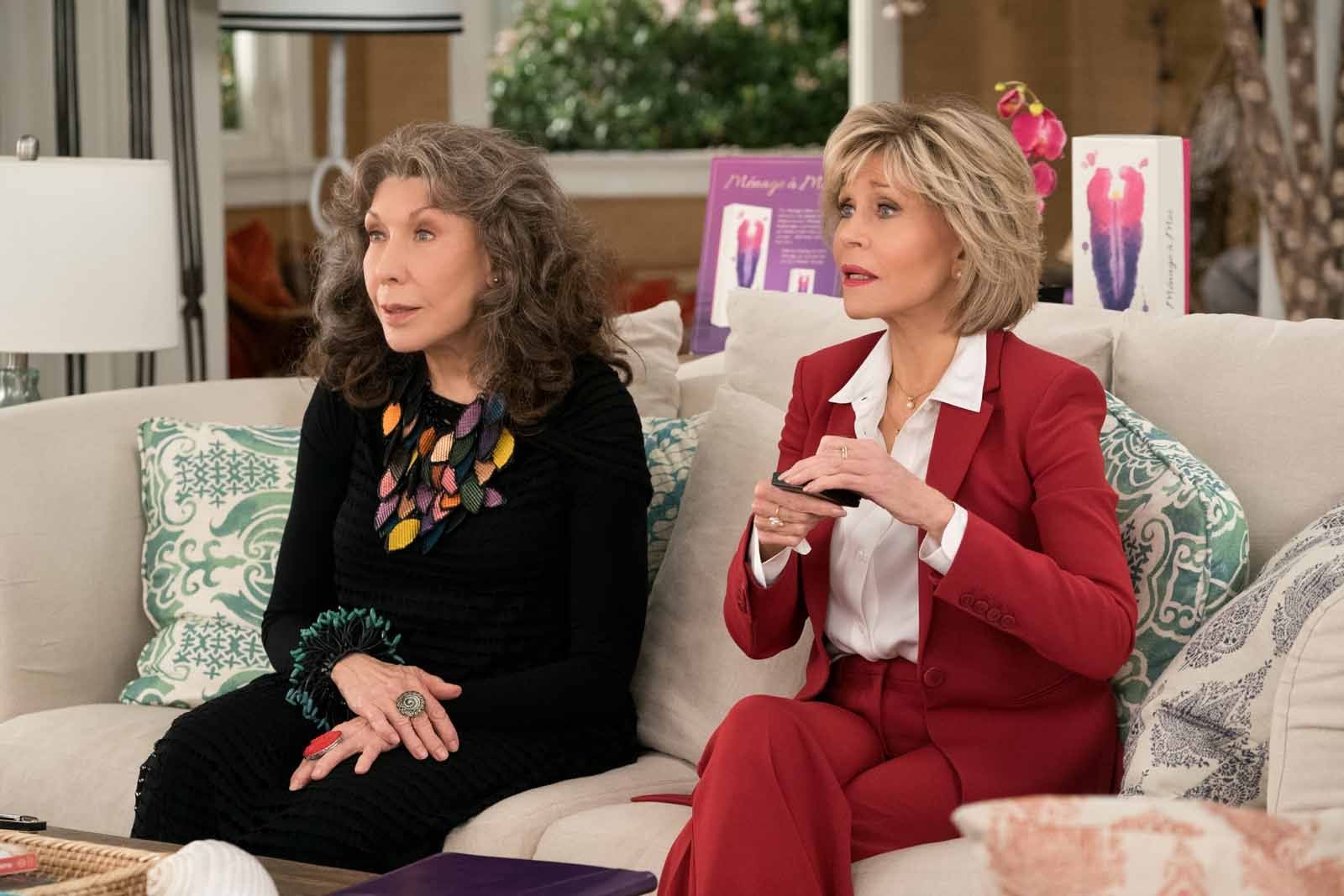 Grace et Frankie : Grace et Frankie : Photo Jane Fonda, Lily Tomlin