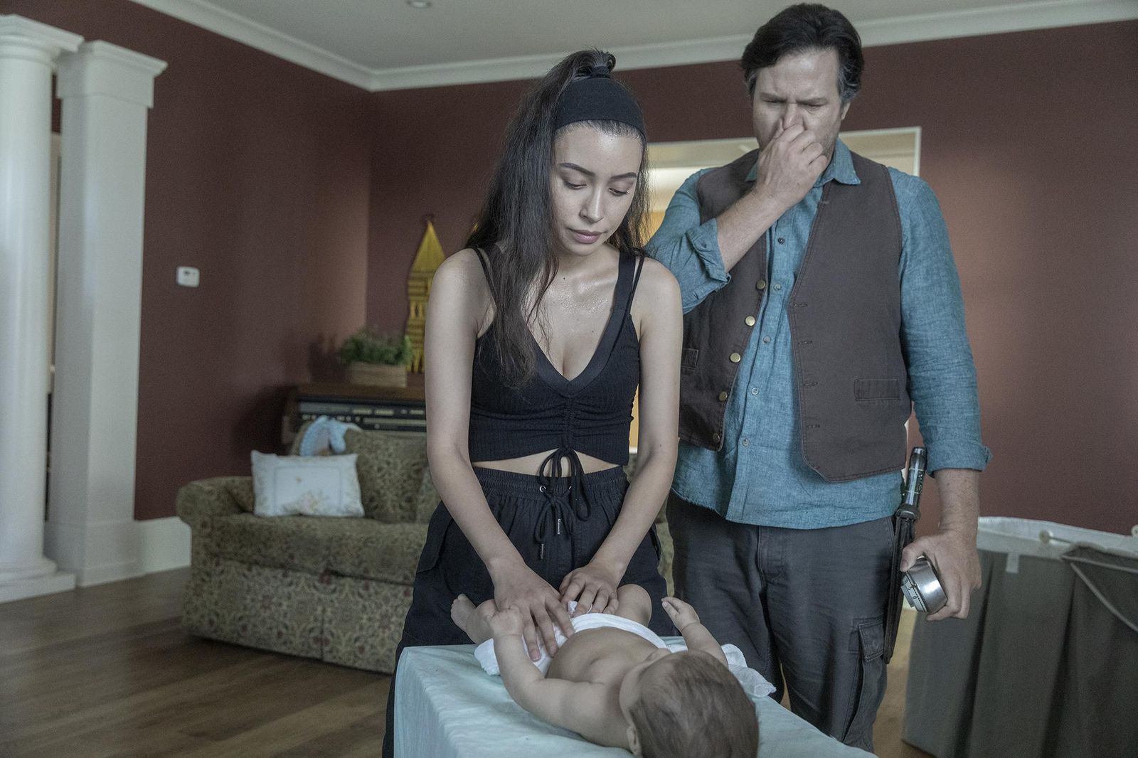Films Et Séries Tv Avec Christian Serratos The Walking Dead : Photo Christian Serratos, Josh McDermitt - 129 sur