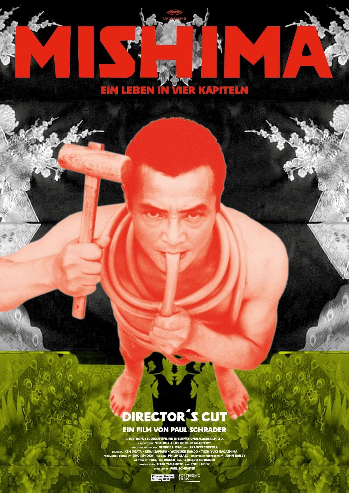 AFFICHE DE FILM ORIGINALE FRANÇAISE - MISHIMA De Schrader (Ken Ogata) - Grand Format