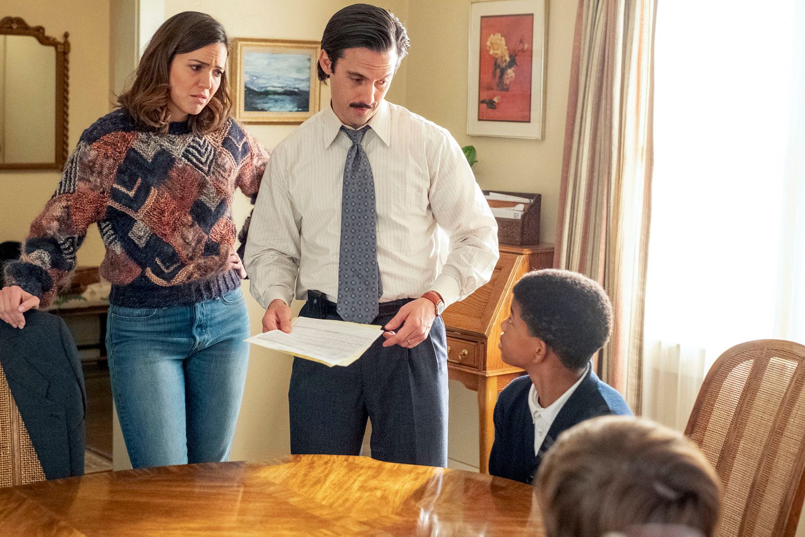 This is Us This is Us Photo Lonnie Chavis, Milo Ventimiglia, Mandy
