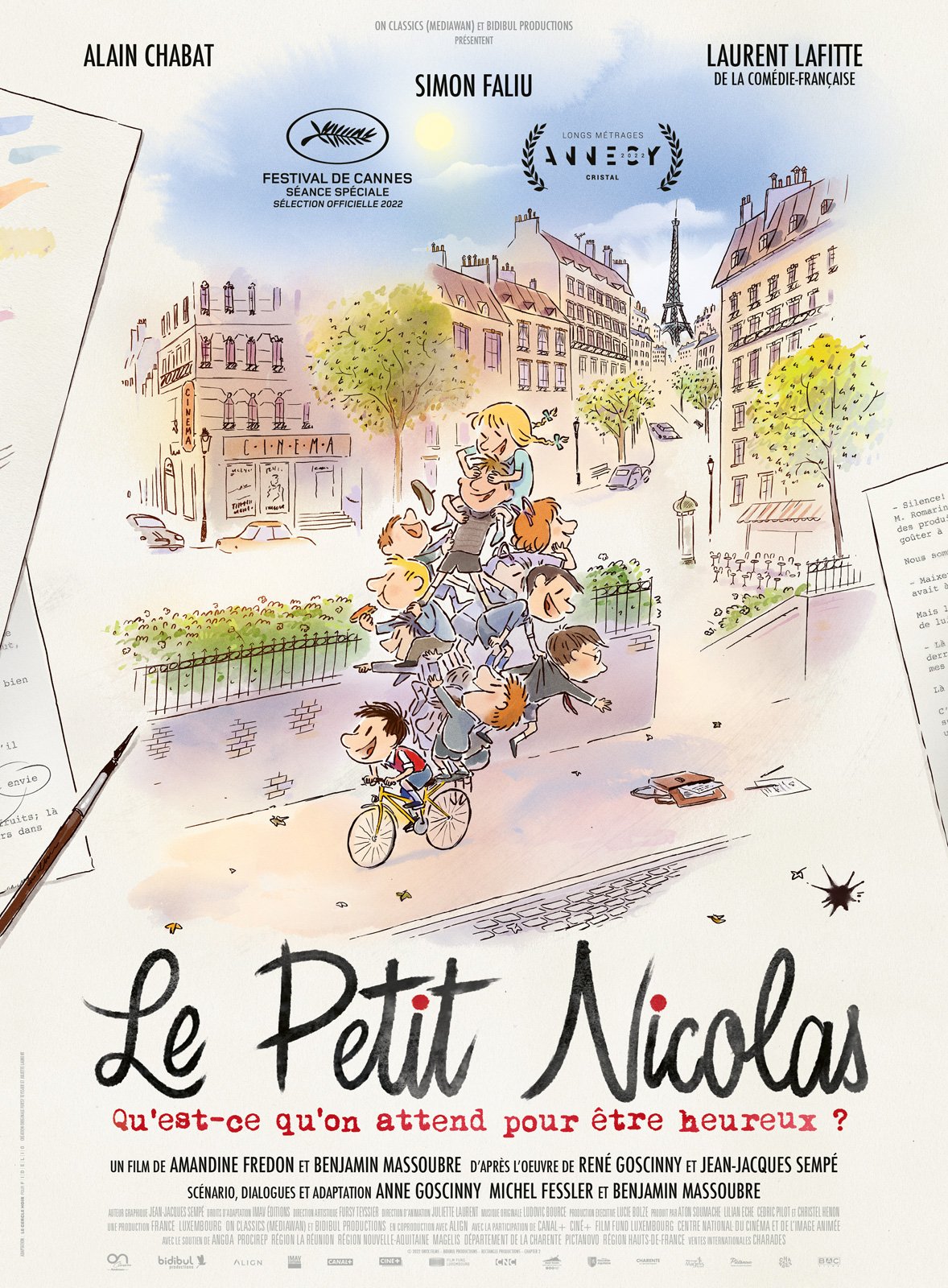 Affiche film LE PETIT NICOLAS, QU'EST-CE QU'ON ATTEND POUR ETRE HEUREUX
