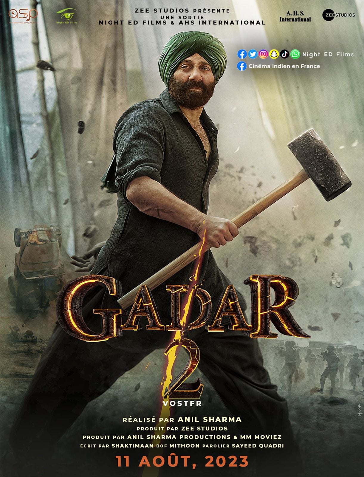 Gadar 2 streaming gratuit