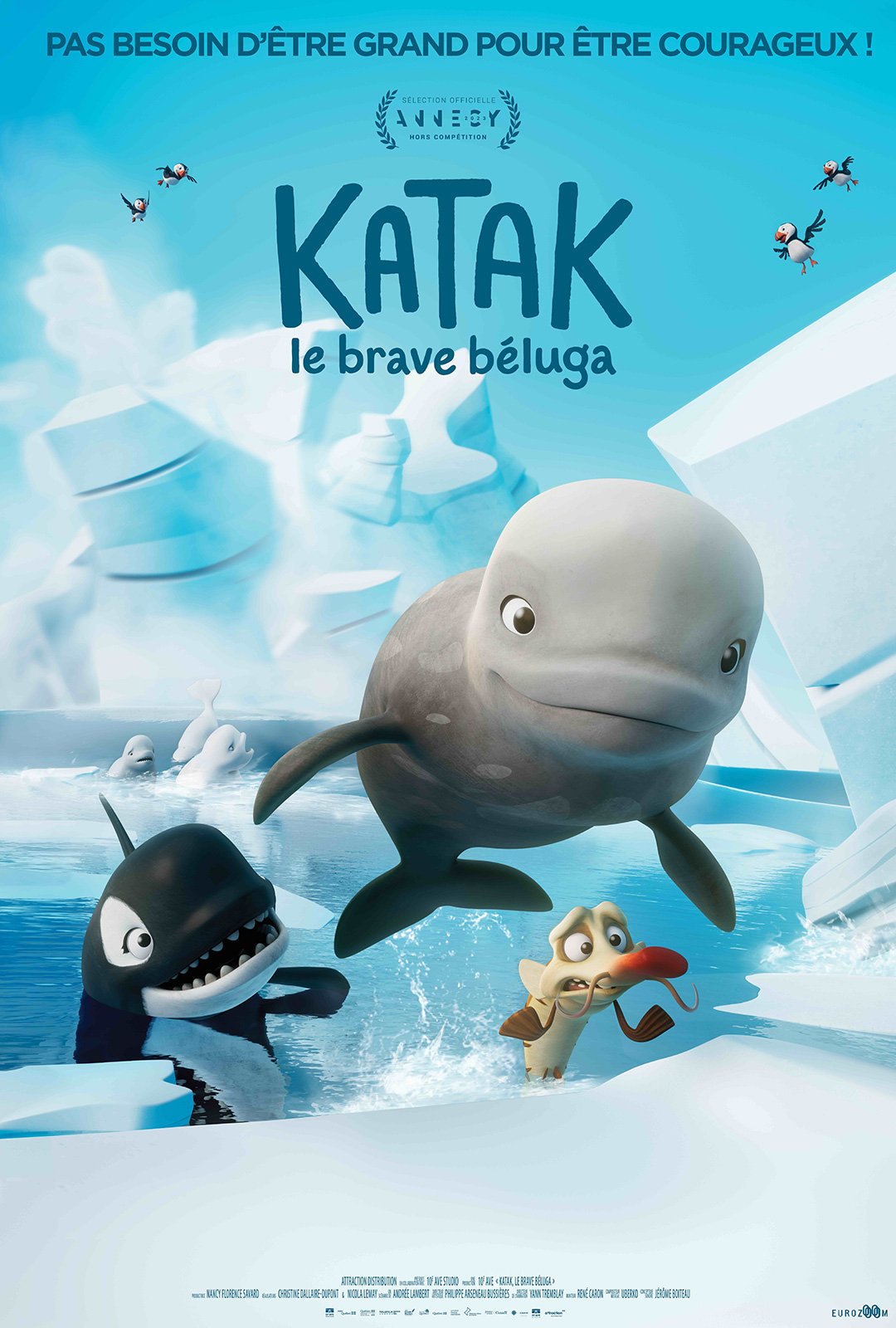Affiche film KATAK, LE BRAVE BELUGA