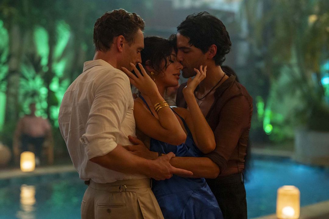 Photo Diego Calva, Tom Hiddleston, Camila Morrone