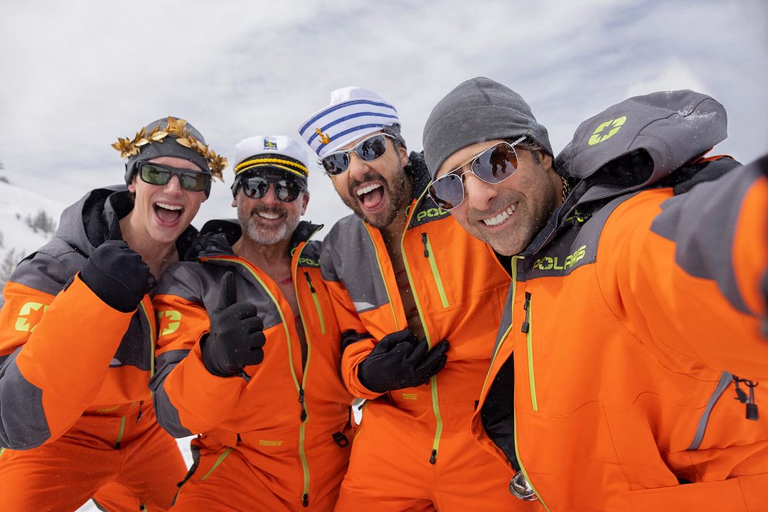 Mountainhead : Photo Cory Michael Smith, Jason Schwartzman, Ramy Youssef, Steve Carell