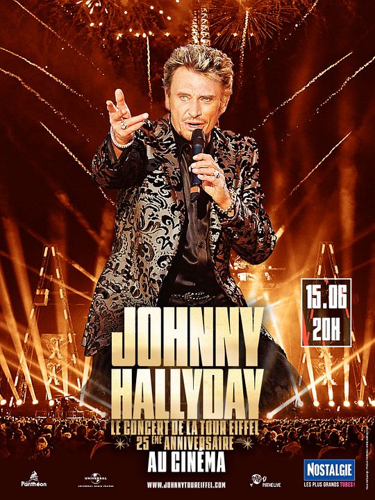 Johnny Hallyday - Le Concert de la Tour Eiffel - 25ème anniversaire : Affiche