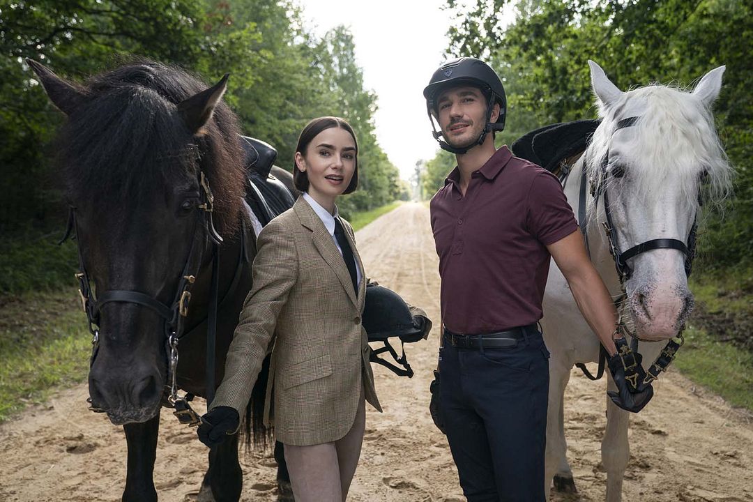 Photo Lily Collins, Eugenio Franceschini