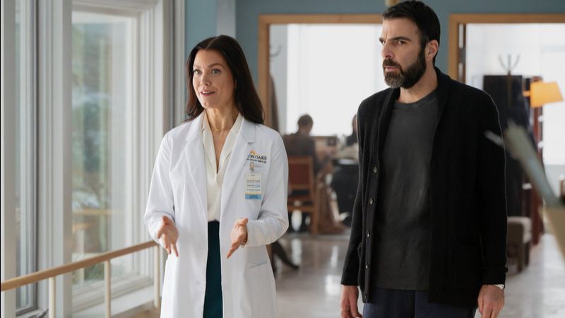 Brilliant Minds : Photo Zachary Quinto, Bellamy Young