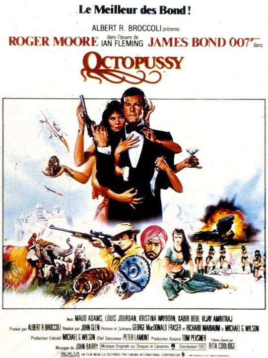 Octopussy : Affiche John Glen, Maud Adams