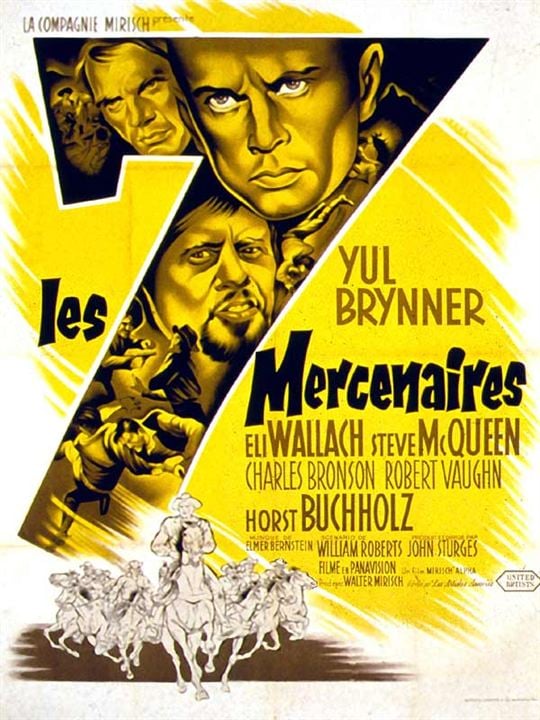 Les Sept mercenaires : Affiche John Sturges