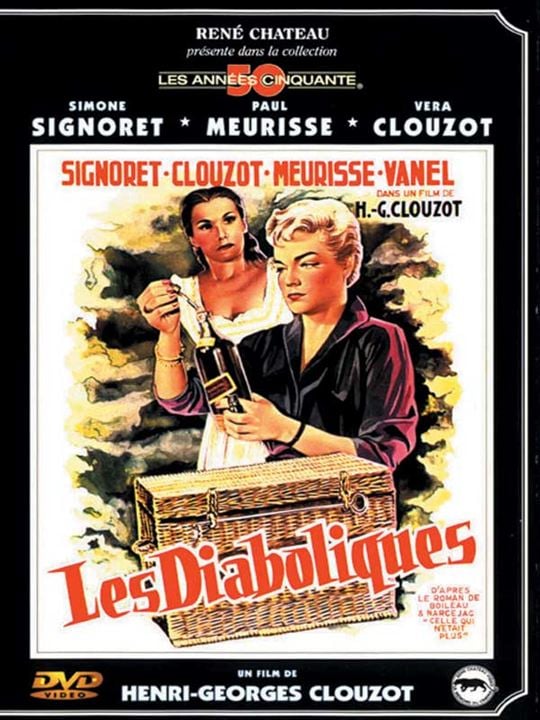 Les Diaboliques : Affiche Vera Clouzot, Simone Signoret, Henri-Georges Clouzot