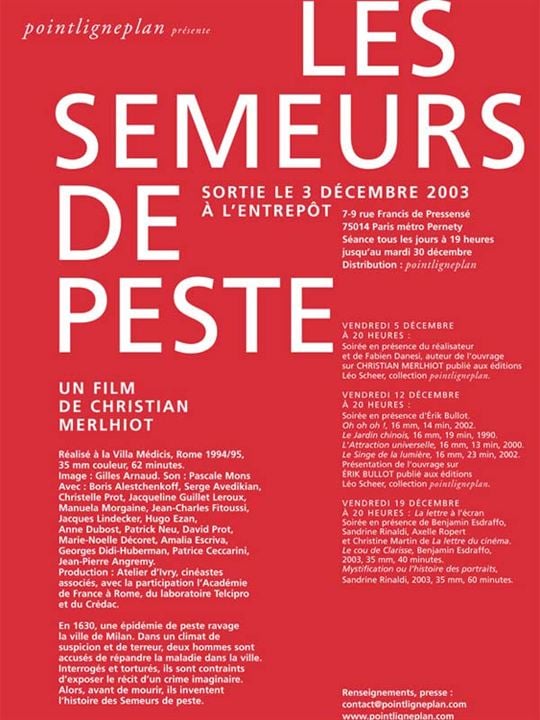 Les Semeurs de peste : Affiche Christian Merlhiot